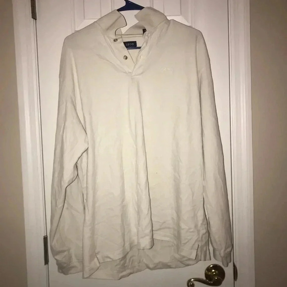 White Longsleeve Polo - Picture 1 of 3